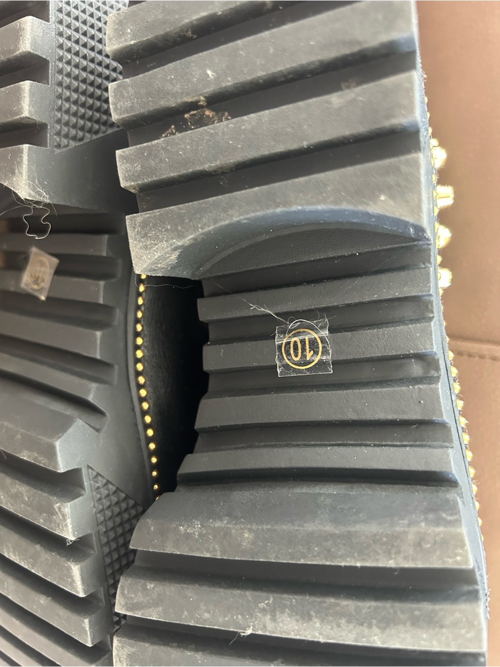 Cape Robbin Black Ankle Booties with Gold Stud and Spike Accents - Picture 10 of 10
